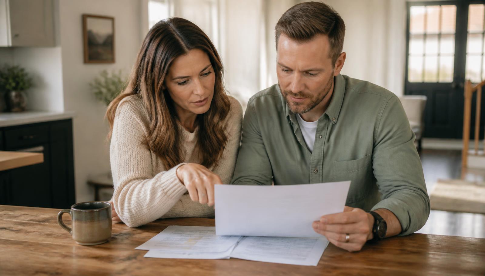 Homeowner reviewing a roofing contract with a contractor in Utah